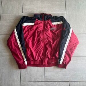 Champion USC University of Southern California Windbreaker Jacket Red Black XL